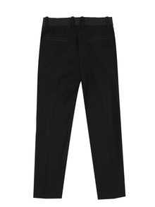 Boys | Classic Trousers With Satin Bands | Black