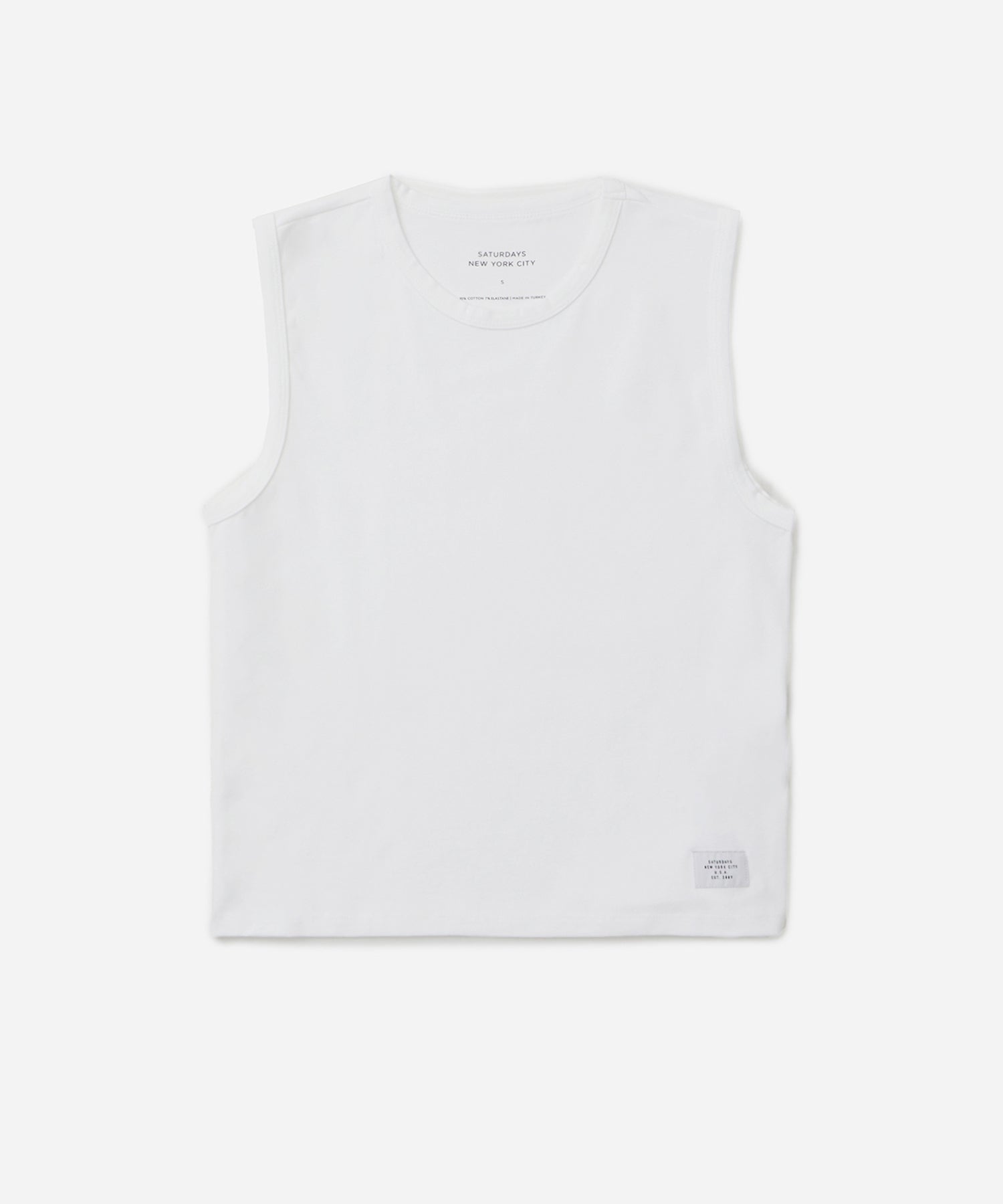 White | Martha Muscle Tank Top