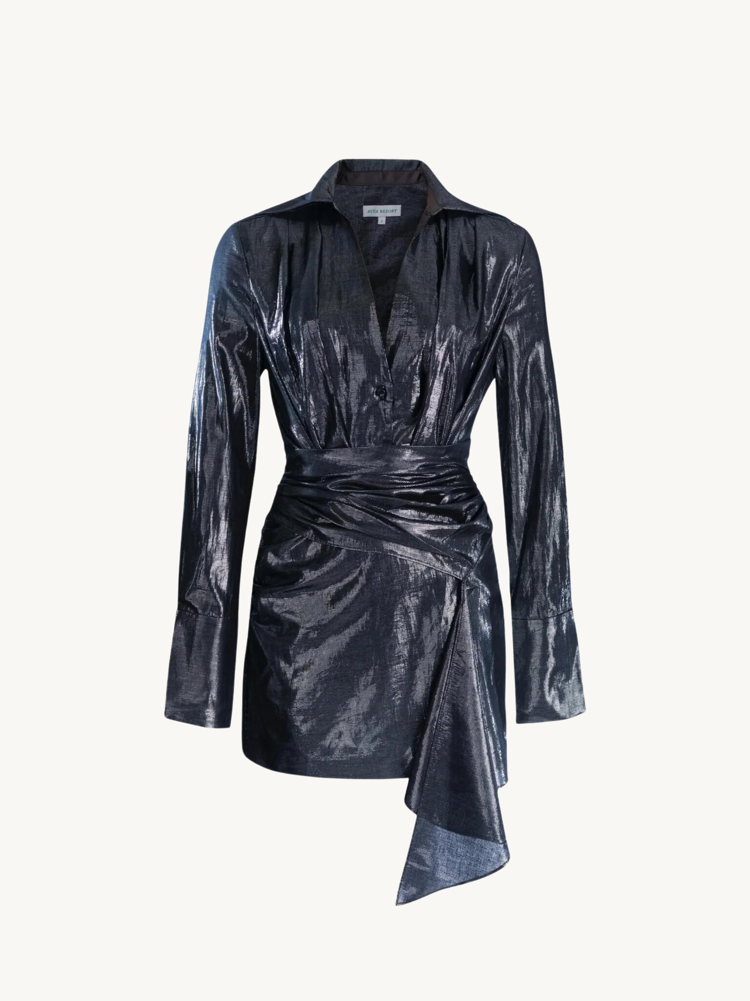 Viola Long Sleeve Mini Dress | Steel