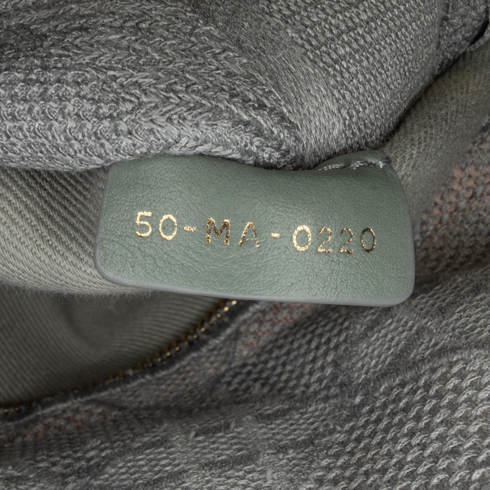 Dior | Pre-Owned Medium Canvas Cannage Lady D Lite - V | Gray/Light Gray