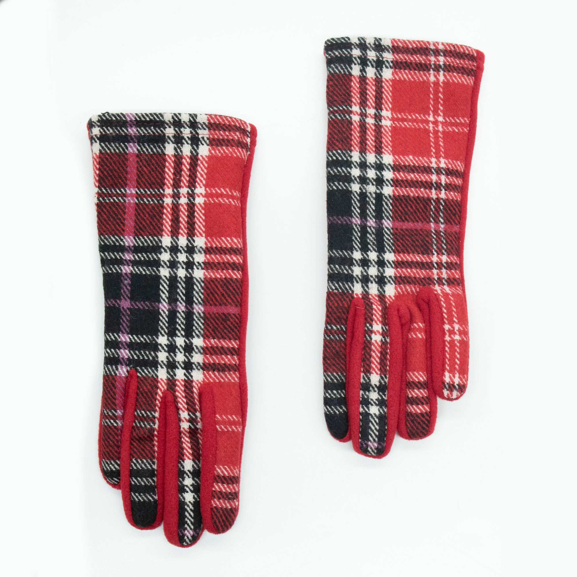 Womens | Fleece Gloves | Red/Black