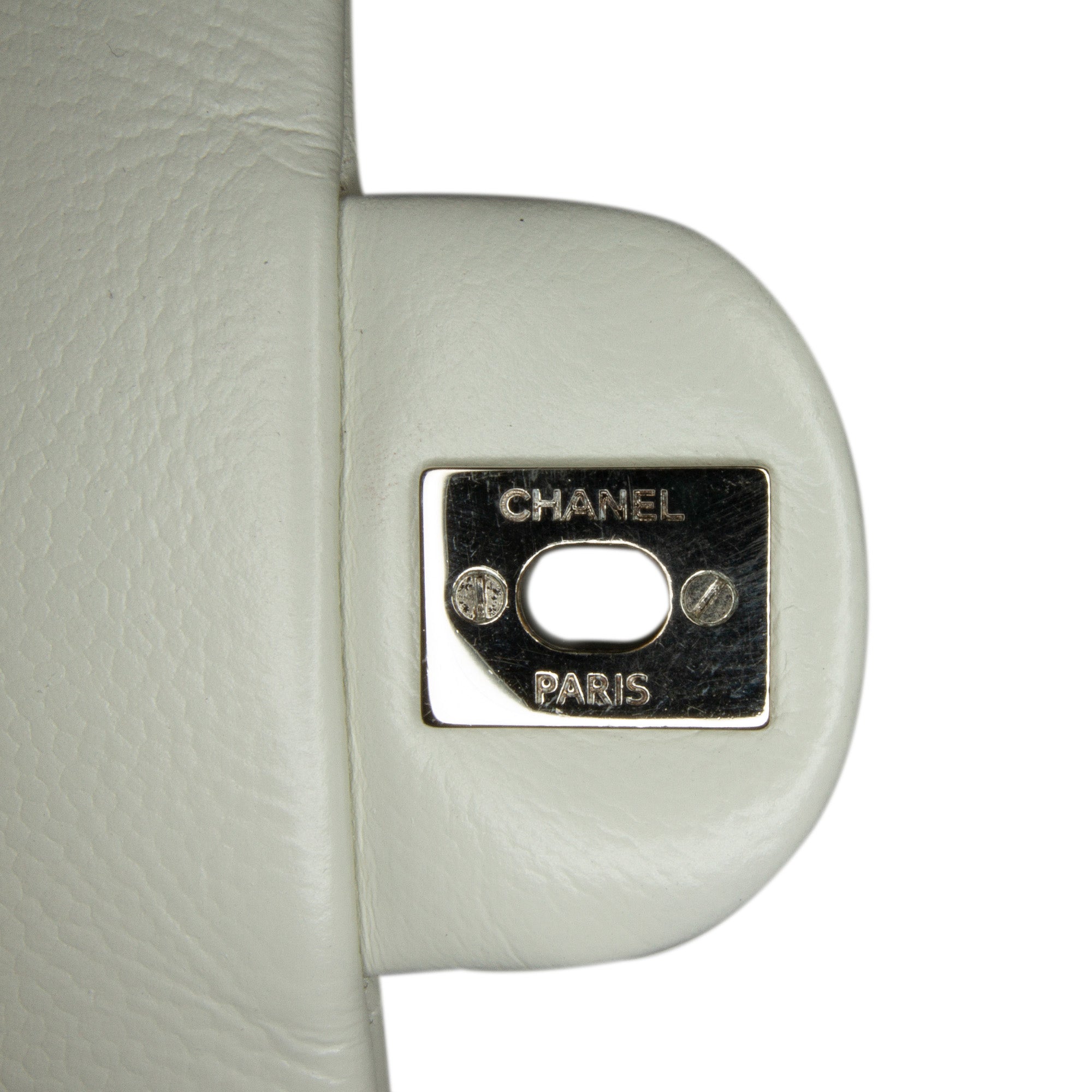 Chanel | Pre-Owned Mini Square Classic Caviar Single Flap | White