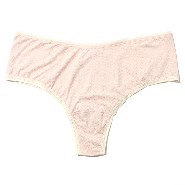 Movecalm Hi-Rise Thong | Pearl x Marsmallow