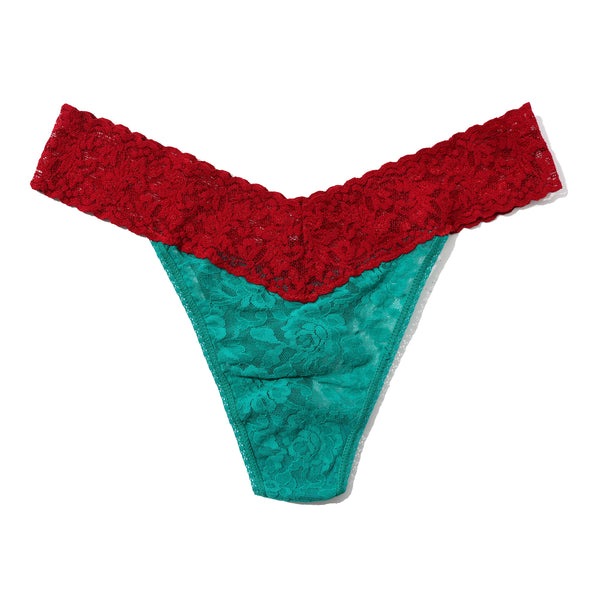 Signature Lace Original Rise Thong | So Jaded x French Bordeaux