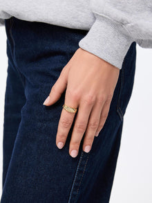 Lydia Band Ring | 14K Gold on Brass