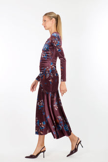 Dusk Dress | Burgundy Floral