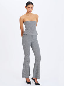 Ulli Flared Pants | Micro-Houndstooth