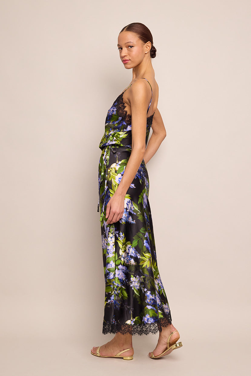 Kaia Slip Skirt | Wisteria Black