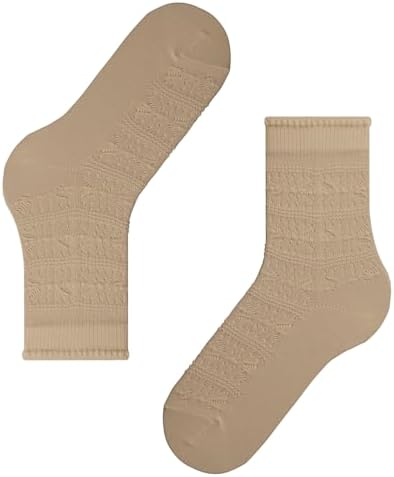 Womens | Granny Square Socks | Camel
