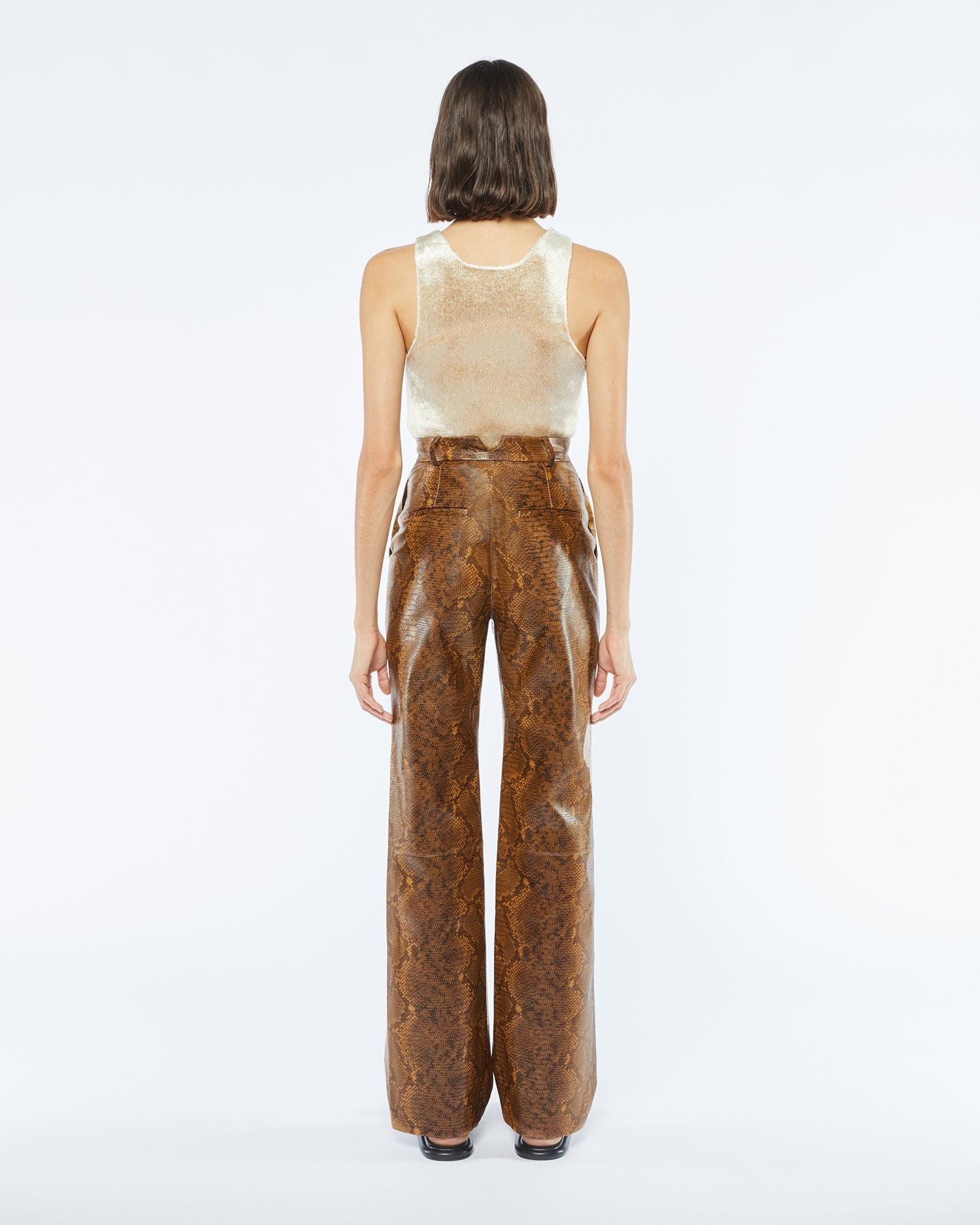 Womens | Philine Straight Leg Pants | Multi Faux Animal