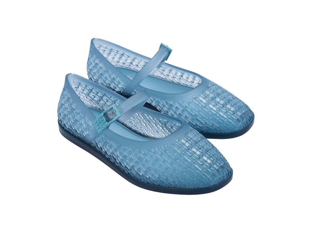 Womens | Harper Ballerina | Transparent Blue