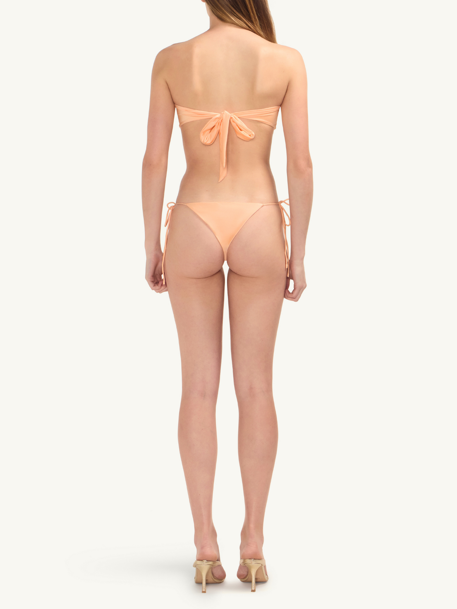Mia String Bikini Bottom | Peach