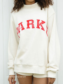 cream + red paisley