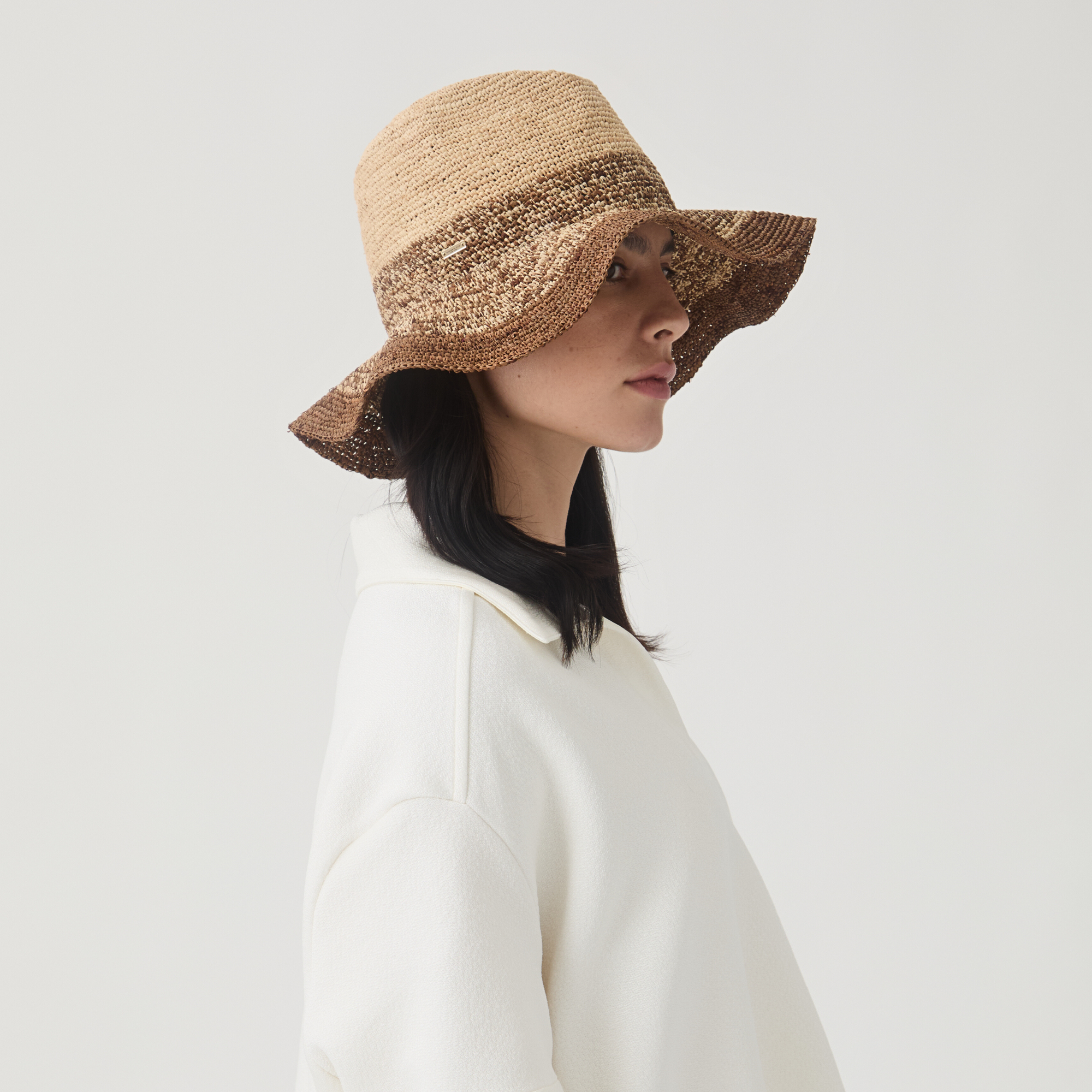 Lourdes Fedora | Camel/Chocolate