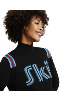 Women | SK Mock Neck Pullover | Black