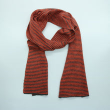 Striped Scarf | Grey/Orange