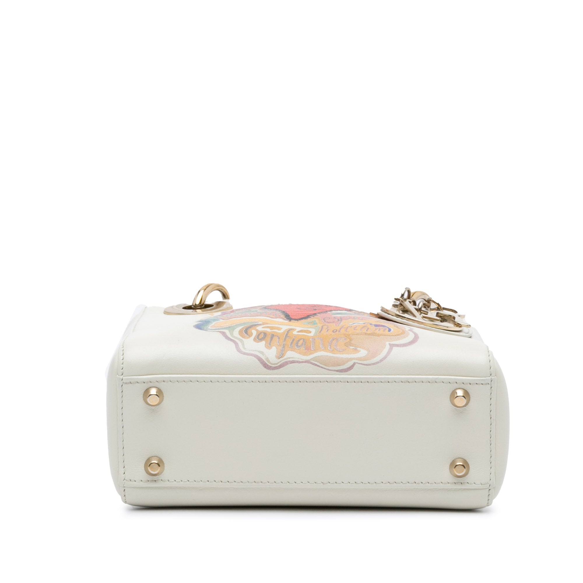 Dior | Pre-Owned Niki De Saint Phalle Mini Calfskin Dioramour Lady (Printed) - III | White