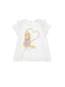 Girls | Rapunzel Jersey Maxi T-Shirt | White