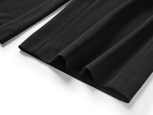Elastic High-Waisted Wide-Leg Trouser | Black