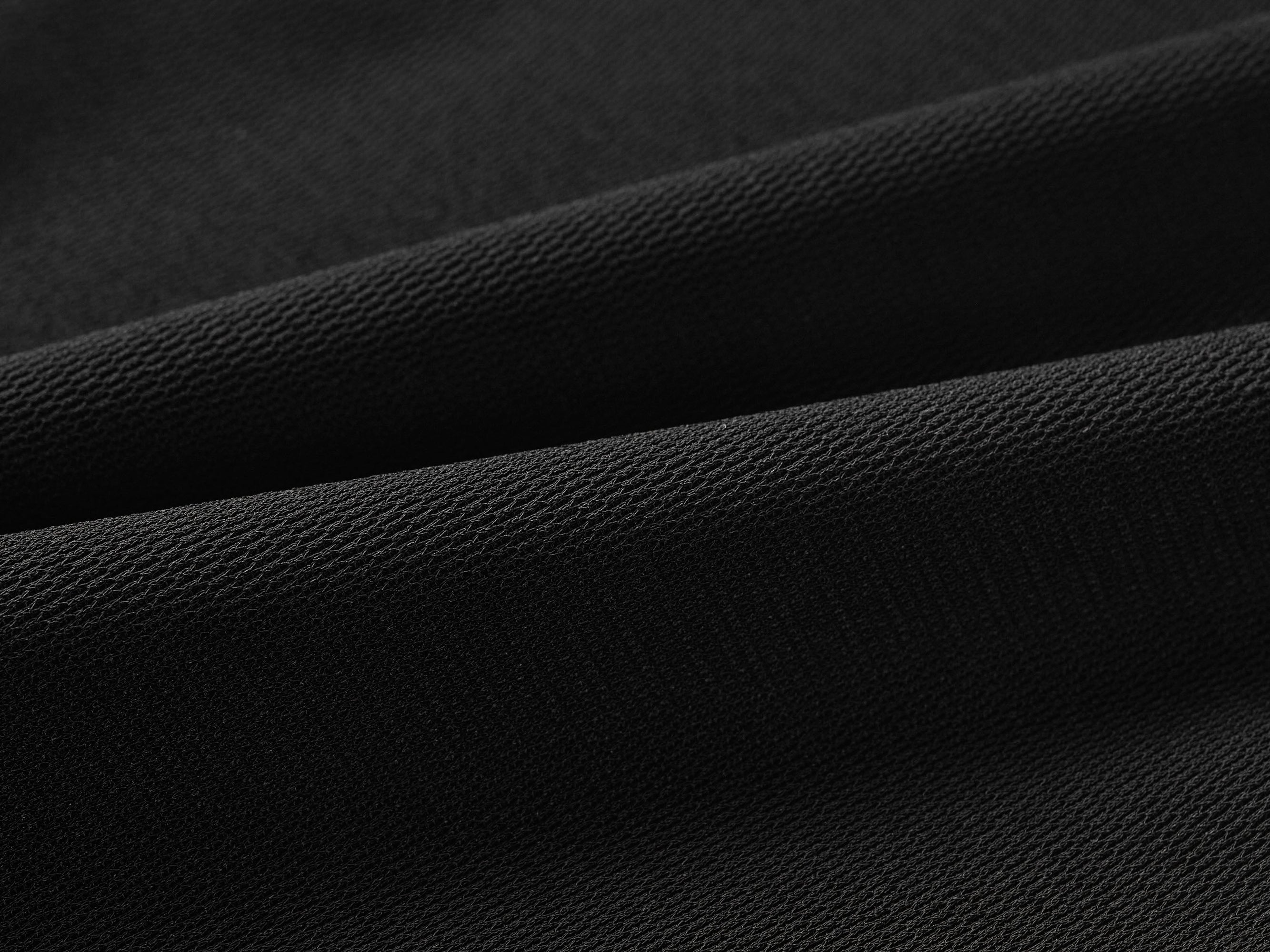 Elastic High-Waisted Wide-Leg Trouser | Black