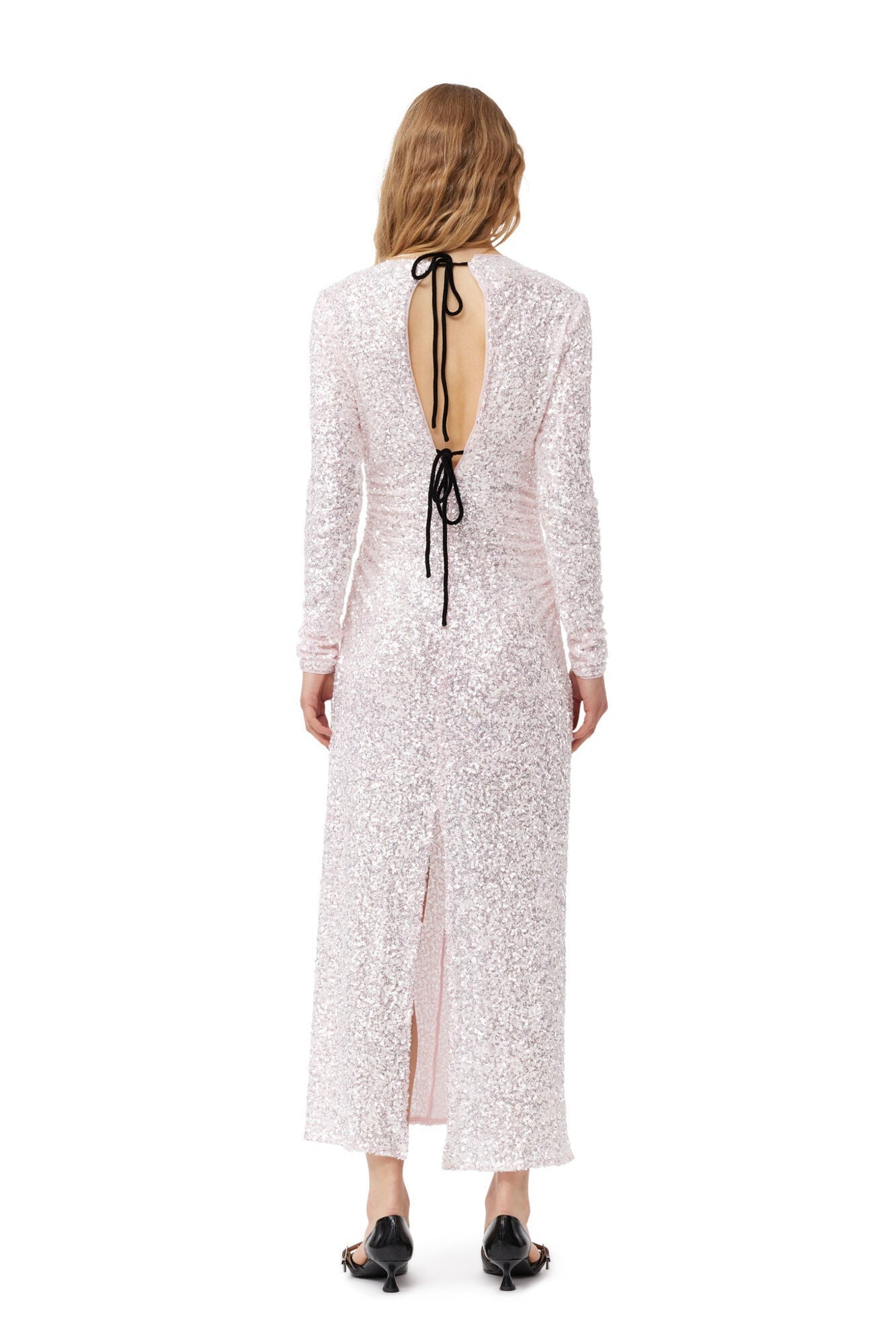 3D Sequins Maxi Dress | Mauve Chalk