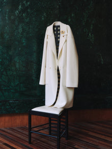 Alashan Cashmere Coat | White