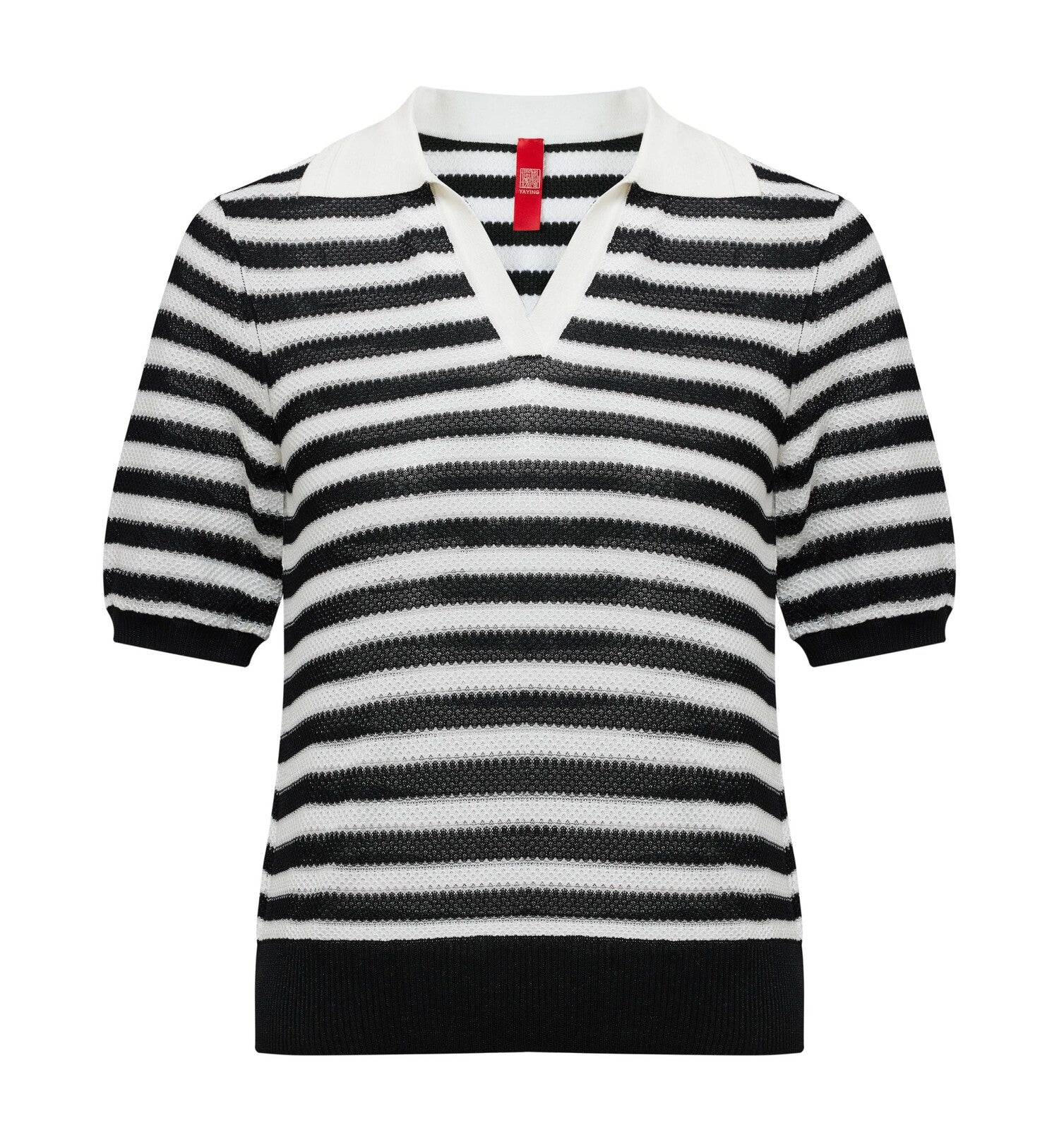 Vintage Striped Knit Sweater | Black