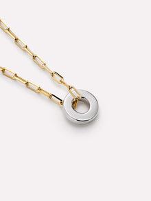Jasper Pendant | 14K Gold on Brass/Rhodium on Brass