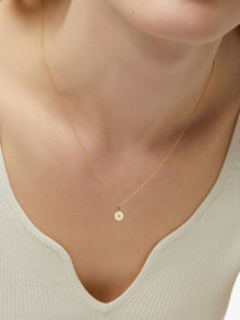 Star Charm Pendant | 10K Solid Gold | 0.05 CTW White Sapphire
