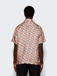 Men | Botter | Classic Short Sleeve Shirt | Pink Fish Silk