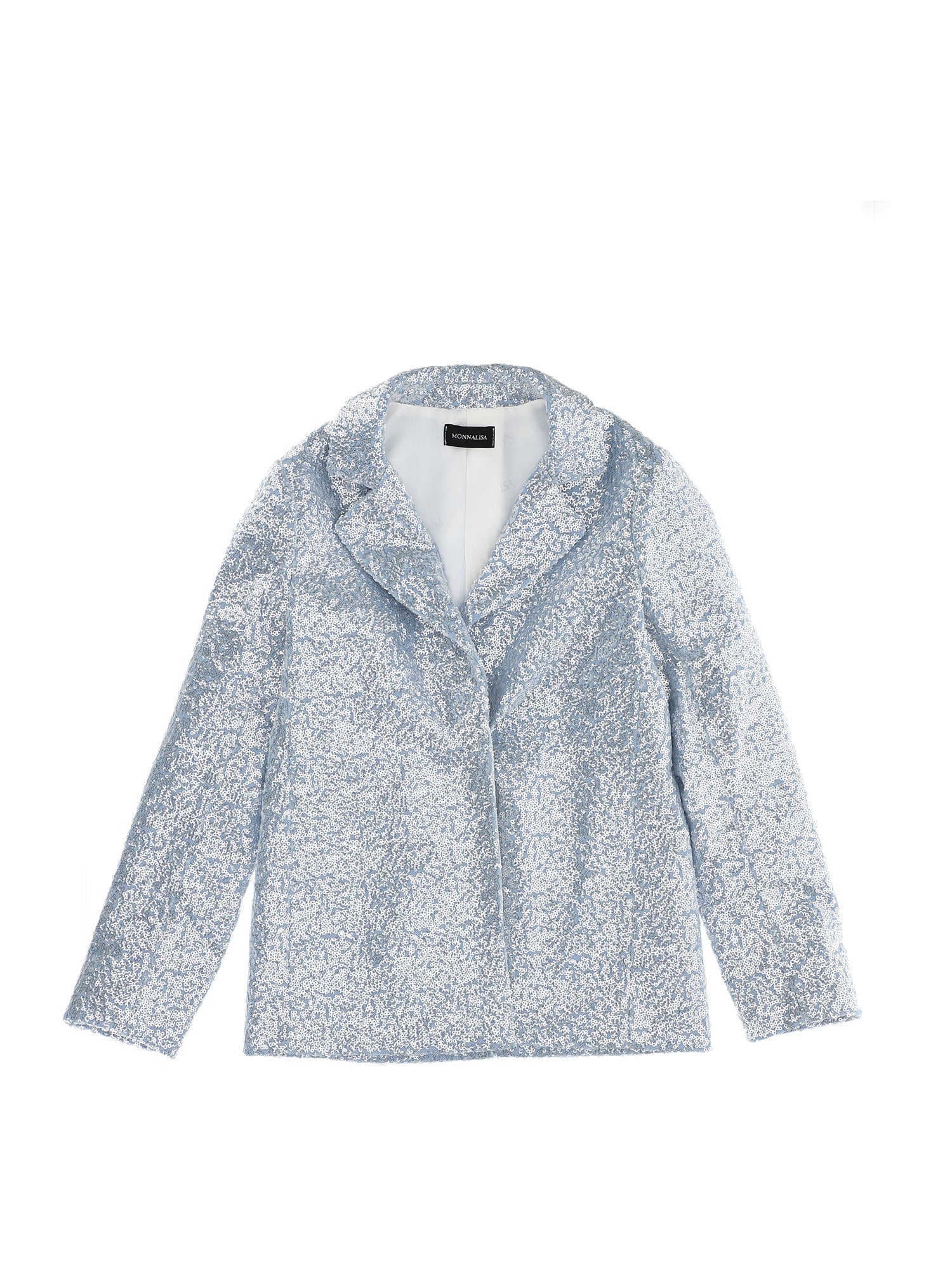 Girls | Sequins And Tulle Jacket | Sky Blue