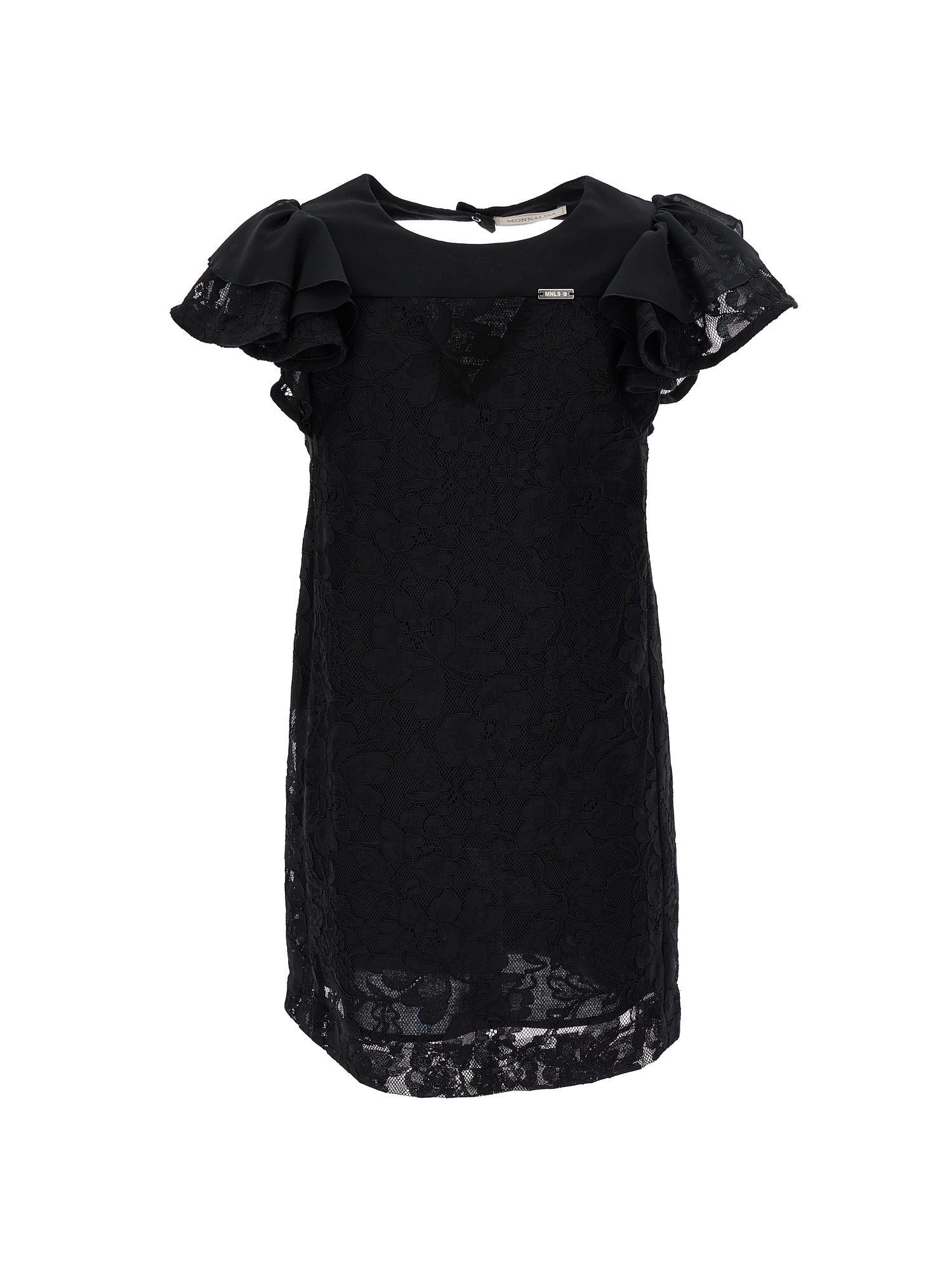Girls | Rebrodé Lace Dress | Black