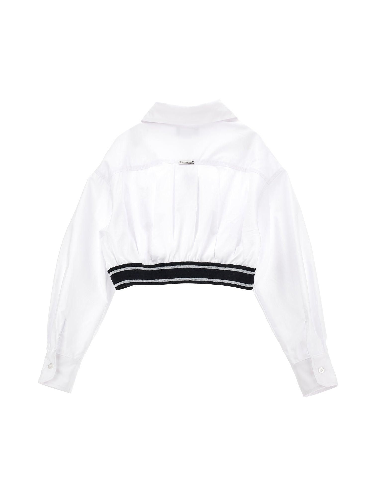 Girls | Bomber Jacket-Effect Cotton Shirt | White