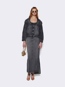 Women | Courrèges | Heritage Long Skirt | Stonewashed Grey