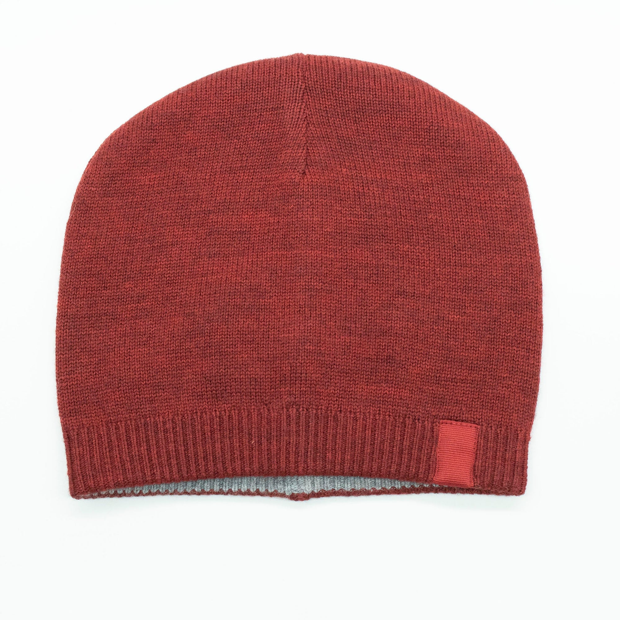 Merino Reversible Hat | Red/Grey