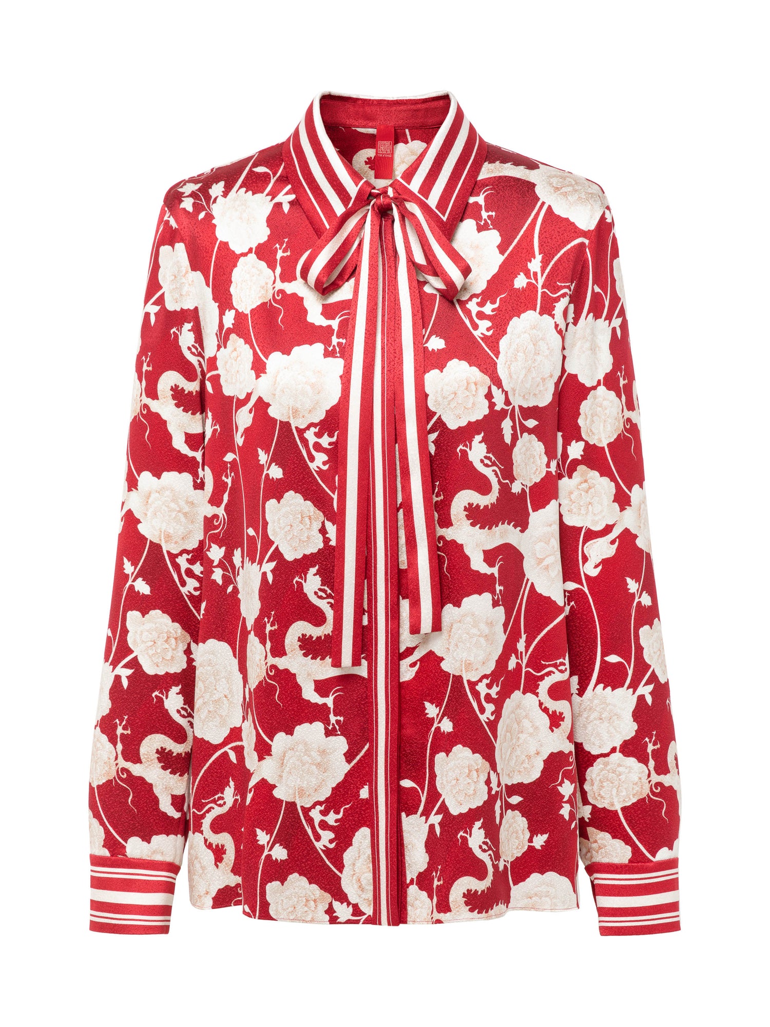 Silk Printed Shirt | Red