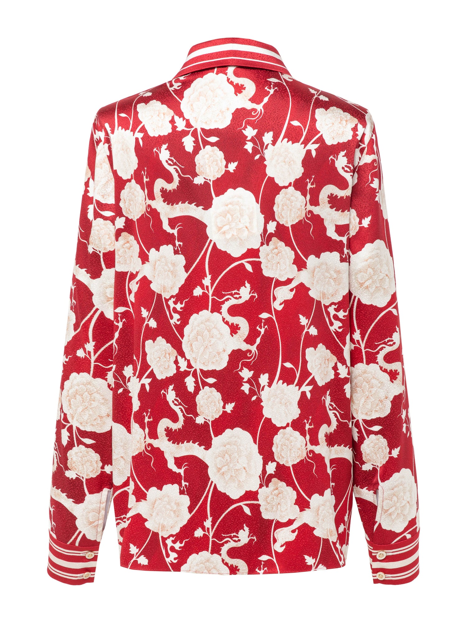 Silk Printed Shirt | Red