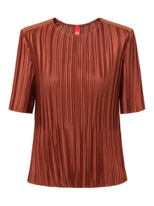 Short Sleeve Top | Wine Red