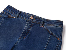 High-Waisted Straight Leg Flared Jeans | Blue