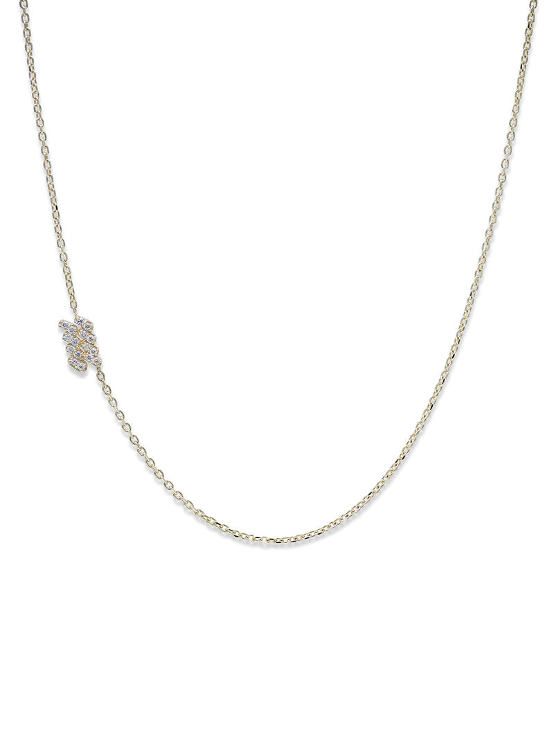 Love Letter Pave Zodiac Necklace | Diamonds | 14K Yellow Gold