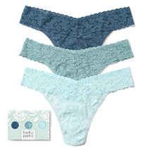 3Pack Signature Lace Original Rise Thong | Storm Cloud Blue/ Duck Egg/ Celeste