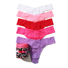 5-Pack Signature Lace Original Rise Thongs | White/Lipgloss/Pink Ruby/Passionate Pink/Electric Orchid