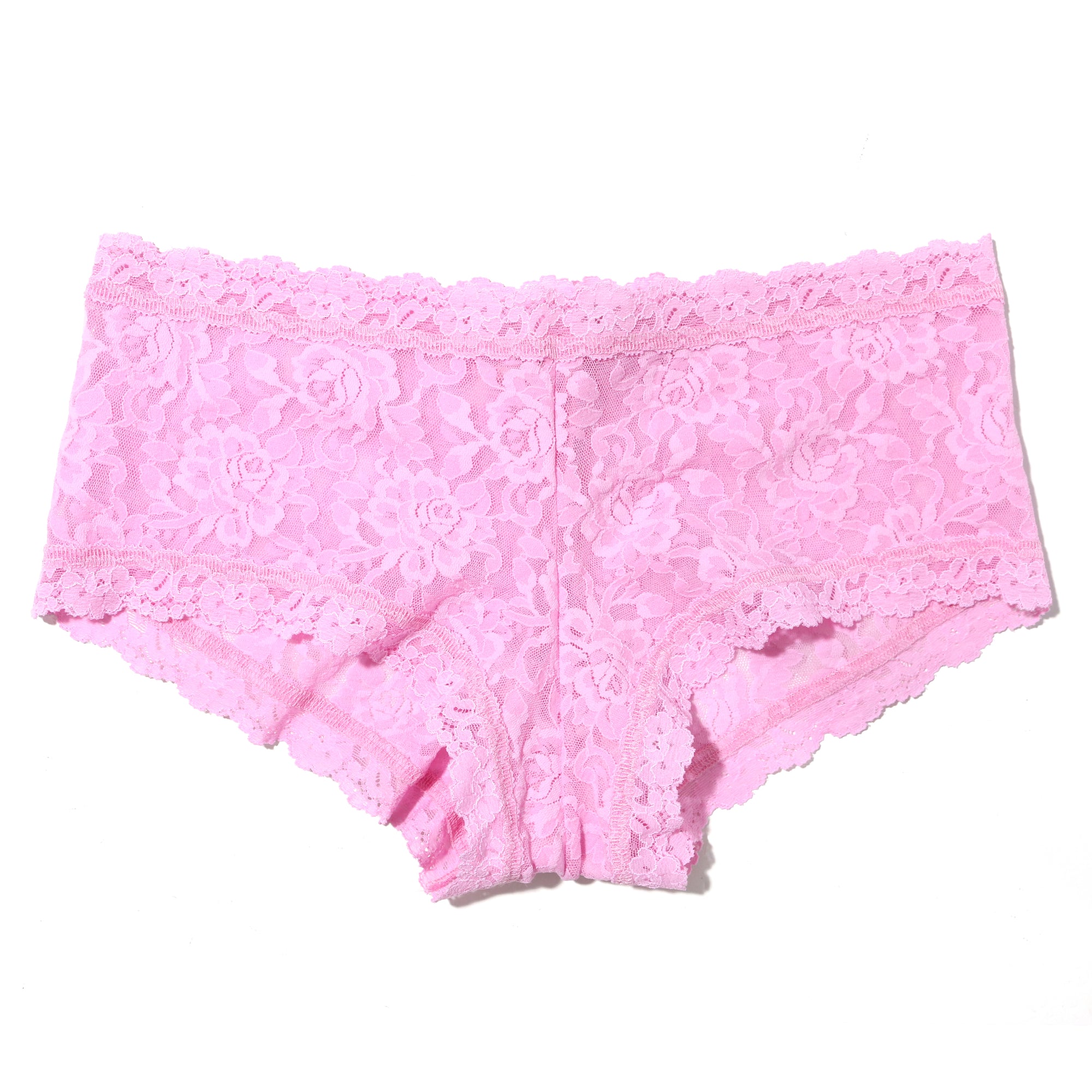 Signature Lace Boyshort | Cotton Candy Pink