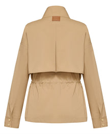 Mulberry Silk and Wool Trench Coat | Khaki