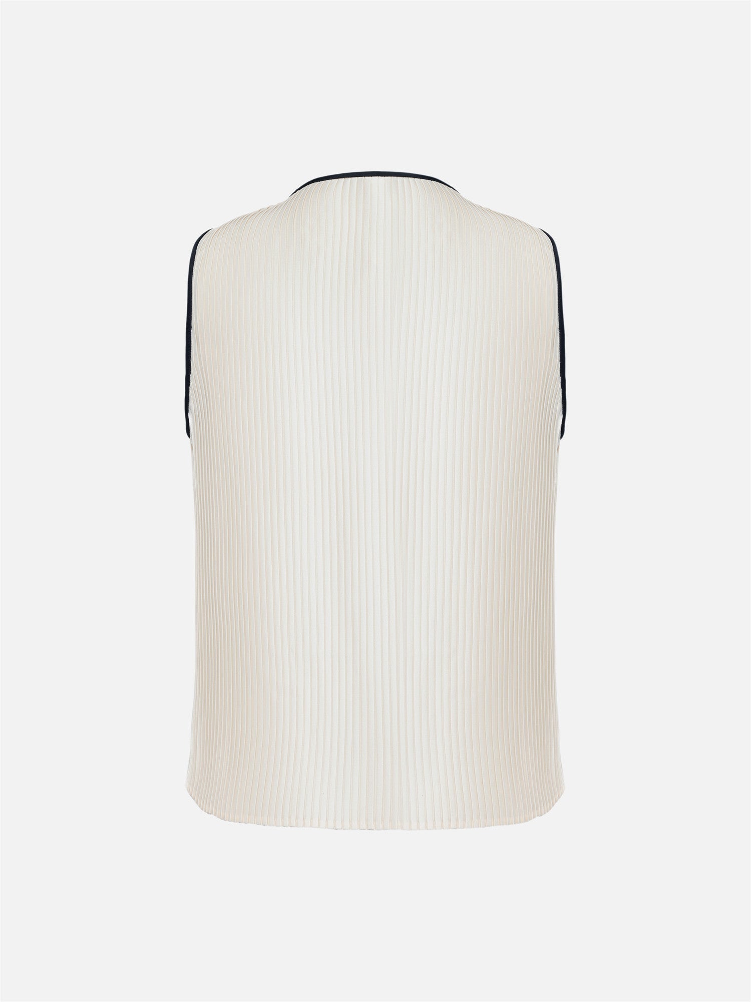 Pleated Vest | Beige