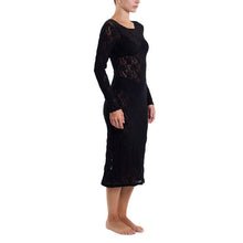 Signature Lace Midi Dress | Black
