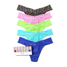 5-Pack Signature Lace Original Rise Thong | Up All Night Multi