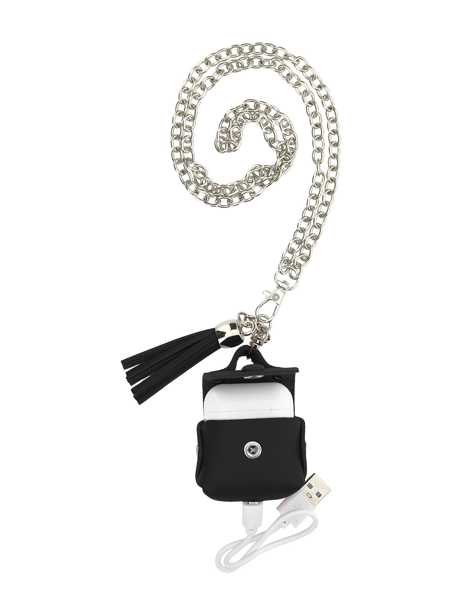Girls | Leather Earphone Case | Black