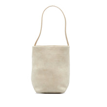 The Row | Pre-Owned Small N/S Park Suede Tote | Brown/Beige