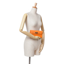 Hermes | Pre-Owned Chevre Mysore Kelly Longue Wallet | Orange